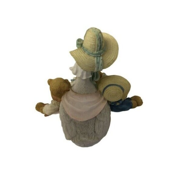 Mother Goose & Teddy Bears Resin Figurine Vintage Style Collectible - Picture 4 of 4